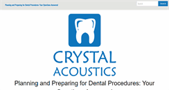 Desktop Screenshot of crystal-acoustics.com